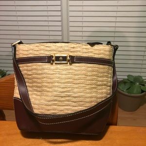 Tan and brown purse